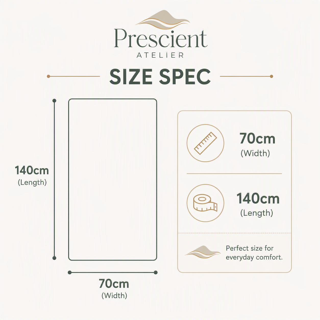 Prescient Atelier - Bath Towel - 100% cotton - 500GSM